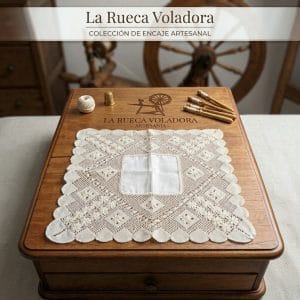 Alt="Pañuelos para aaras de boda con encaje de bolillos)